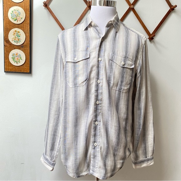 Tommy Bahama Other - Tommy Bahama Linen Striped Button Down Shirt